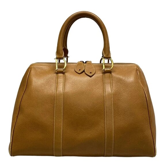 Auth DIOR/ChristianDior - Brown Leather Handbag - Picture 1 of 16